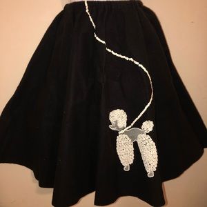 Black poodle skirt